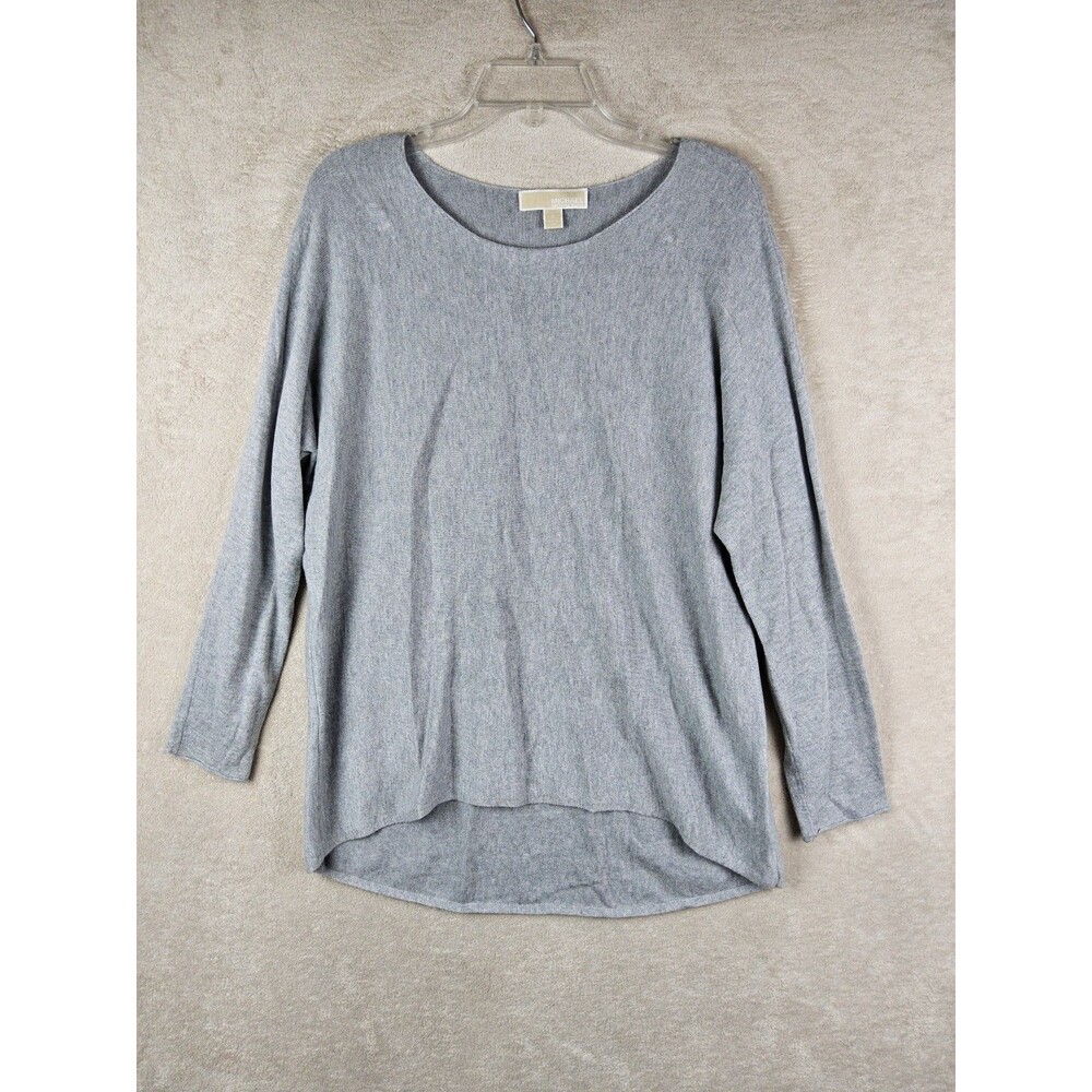 Michael Kors MK Women’s Long Sleeve Hi Lo Grey Sweater Size S